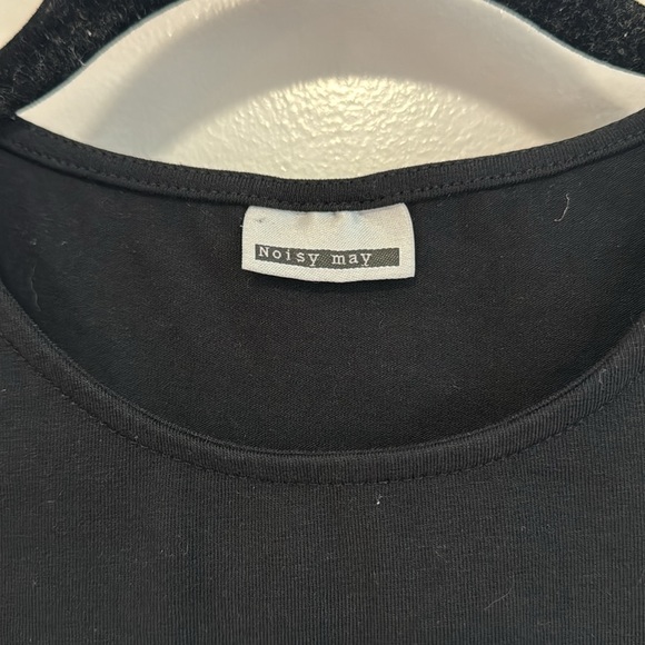 Noisy May Nordstrom sleeveless ruffle bodysuit black s small - Picture 4 of 5